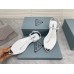 Prada Thong Sandals In White Brushed Leather Prada Thong Sandals In White Brushed Leather