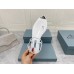 Prada Thong Sandals In White Brushed Leather Prada Thong Sandals In White Brushed Leather