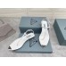 Prada Thong Sandals In White Brushed Leather Prada Thong Sandals In White Brushed Leather