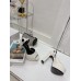 Saint Laurent Jodie Platform Sandals In White Lambskin