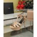 Saint Laurent Tribute Platform Sandals 105mm In Poudre Patent Leather Saint Laurent Tribute Platform Sandals 105mm In Poudre Patent Leather