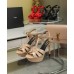 Saint Laurent Tribute Platform Sandals 105mm In Poudre Patent Leather Saint Laurent Tribute Platform Sandals 105mm In Poudre Patent Leather