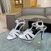 Saint Laurent Tribute Platform Sandals 105mm In White Calfskin Saint Laurent Tribute Platform Sandals 105mm In White Calfskin