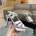 Saint Laurent Tribute Platform Sandals 105mm In White Calfskin Saint Laurent Tribute Platform Sandals 105mm In White Calfskin