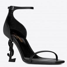Saint Laurent Nova 100 Sandals In Red Patent Leather