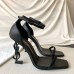 Saint Laurent Nova 100 Sandals In Red Patent Leather
