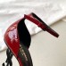 Saint Laurent Opyum 85mm Sandals in Red Patent Leather with Black YSL Heel Saint Laurent Opyum 85mm Sandals in Red Patent Leather with Black YSL Heel