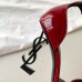 Saint Laurent Opyum 85mm Sandals in Red Patent Leather with Black YSL Heel Saint Laurent Opyum 85mm Sandals in Red Patent Leather with Black YSL Heel