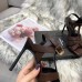 Saint Laurent Tribute Sandals 105 In Dark Brown Calfskin Saint Laurent Tribute Sandals 105 In Dark Brown Calfskin