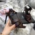 Saint Laurent Tribute Sandals 105 In Dark Brown Calfskin Saint Laurent Tribute Sandals 105 In Dark Brown Calfskin