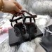 Saint Laurent Tribute Sandals 105 In Dark Brown Calfskin Saint Laurent Tribute Sandals 105 In Dark Brown Calfskin