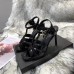Saint Laurent Tribute Sandals 105 In Black Patent Leather Saint Laurent Tribute Sandals 105 In Black Patent Leather