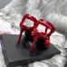 Saint Laurent Tribute Sandals 105 In Red Patent Leather Saint Laurent Tribute Sandals 105 In Red Patent Leather