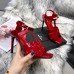 Saint Laurent Tribute Sandals 105 In Red Patent Leather Saint Laurent Tribute Sandals 105 In Red Patent Leather