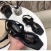 Saint Laurent Cassandra Flat Sandals In Black Calfskin Saint Laurent Cassandra Flat Sandals In Black Calfskin