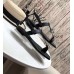 Saint Laurent Cassandra Flat Sandals In Black Calfskin Saint Laurent Cassandra Flat Sandals In Black Calfskin