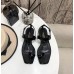 Saint Laurent Cassandra Flat Sandals In Black Patent Leather Saint Laurent Cassandra Flat Sandals In Black Patent Leather