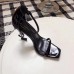 Saint Laurent Opyum 110 Sandals In Black Patent Leather Saint Laurent Opyum 110 Sandals In Black Patent Leather