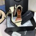 Saint Laurent Opyum 110 White Sandals with Gold YSL Heel Saint Laurent Opyum 110 White Sandals with Gold YSL Heel