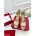 Valentino Tan-Go Platform Sandals 155mm In Rose Cannelle Patent Leather