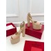 Valentino Tan-Go Platform Sandals 155mm In Rose Cannelle Patent Leather