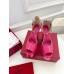 Valentino Tan-Go Platform Sandals 155mm In Rose Red Patent Leather Valentino Tan-Go Platform Sandals 155mm In Rose Red Patent Leather