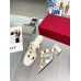 Valentino Roman Stud Slide Sandals 60mm In White Calfskin