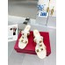 Valentino Roman Stud Slide Sandals 60mm In White Calfskin