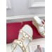 Valentino Garavani Rockstud Wedge Sandals in White Calfskin