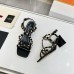 Valentino Rockstud Sandals 60MM with Straps in Black Leather Valentino Rockstud Sandals 60MM with Straps in Black Leather