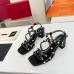 Valentino Rockstud Sandals 60MM with Straps in Black Leather Valentino Rockstud Sandals 60MM with Straps in Black Leather