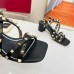 Valentino Rockstud Sandals 60MM with Straps in Black Leather Valentino Rockstud Sandals 60MM with Straps in Black Leather