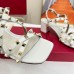 Valentino Rockstud Sandals 60MM with Straps in White Leather Valentino Rockstud Sandals 60MM with Straps in White Leather