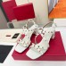 Valentino Rockstud Sandals 60MM with Straps in White Leather Valentino Rockstud Sandals 60MM with Straps in White Leather