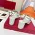 Valentino Rockstud Sandals 60MM with Straps in White Leather Valentino Rockstud Sandals 60MM with Straps in White Leather