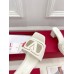 Valentino VLogo Cut-out Slide Sandals 60mm in White Leather Valentino VLogo Cut-out Slide Sandals 60mm in White Leather