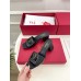 Valentino VLogo Cut-out Slide Sandals 60mm in Black Leather Valentino VLogo Cut-out Slide Sandals 60mm in Black Leather