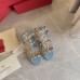 Valentino Rockstud Ankle Strap Sandals 60mm In Blue Calfskin Valentino Rockstud Ankle Strap Sandals 60mm In Blue Calfskin