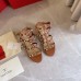 Valentino Rockstud Ankle Strap Sandals 60mm In Brown Calfskin Valentino Rockstud Ankle Strap Sandals 60mm In Brown Calfskin