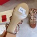 Valentino Rockstud Ankle Strap Sandals 60mm In Brown Calfskin Valentino Rockstud Ankle Strap Sandals 60mm In Brown Calfskin