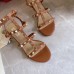 Valentino Rockstud Ankle Strap Sandals 60mm In Brown Calfskin Valentino Rockstud Ankle Strap Sandals 60mm In Brown Calfskin