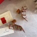 Valentino Rockstud Ankle Strap Sandals 60mm In Brown Calfskin Valentino Rockstud Ankle Strap Sandals 60mm In Brown Calfskin