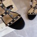 Valentino Rockstud Ankle Strap Sandals 60mm In Black Calfskin Valentino Rockstud Ankle Strap Sandals 60mm In Black Calfskin