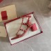 Valentino Rockstud Ankle Strap Sandals 60mm In Red Calfskin Valentino Rockstud Ankle Strap Sandals 60mm In Red Calfskin