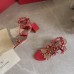 Valentino Rockstud Ankle Strap Sandals 60mm In Red Calfskin Valentino Rockstud Ankle Strap Sandals 60mm In Red Calfskin