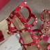 Valentino Rockstud Ankle Strap Sandals 60mm In Red Calfskin Valentino Rockstud Ankle Strap Sandals 60mm In Red Calfskin