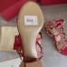 Valentino Rockstud Ankle Strap Sandals 60mm In Red Calfskin Valentino Rockstud Ankle Strap Sandals 60mm In Red Calfskin