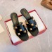 Valentino Roman Stud Slide Sandals 65mm In Black Leather Valentino Roman Stud Slide Sandals 65mm In Black Leather