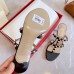 Valentino Rockstud Flip Flop Sandals 50mm In Black Calfskin Valentino Rockstud Flip Flop Sandals 50mm In Black Calfskin