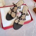 Valentino Rockstud Flip Flop Sandals 50mm In Black Calfskin Valentino Rockstud Flip Flop Sandals 50mm In Black Calfskin